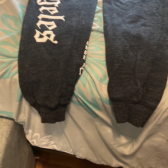 EWKUKS draw string dark gray sweat pants. - Picture 5 of 8